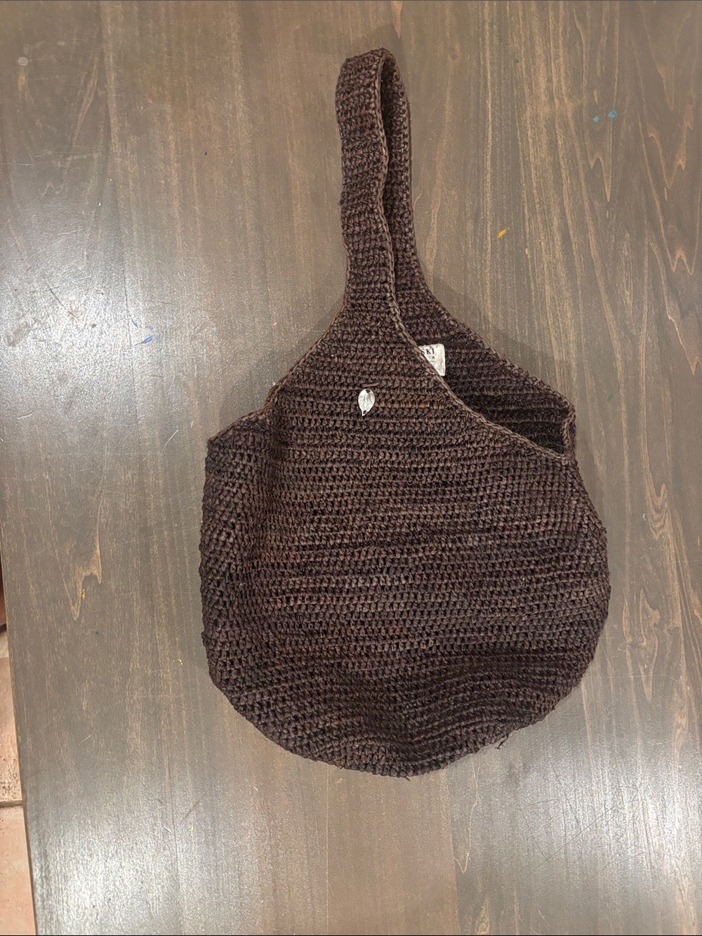 Helen Kaminski Handwoven Chocolate Brown Shoulder Bag